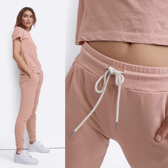 MATE the Label Pants - Mate the Label Organic Terry Classic Jogger in Rose XL